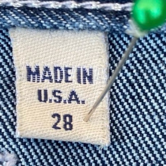 Vintage 90s Bebe Dark Blue Denim Midi Skirt - Picture 4 of 9